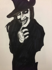 A new piece for my next series: "I Suck at Drawing Marilyn Manson"